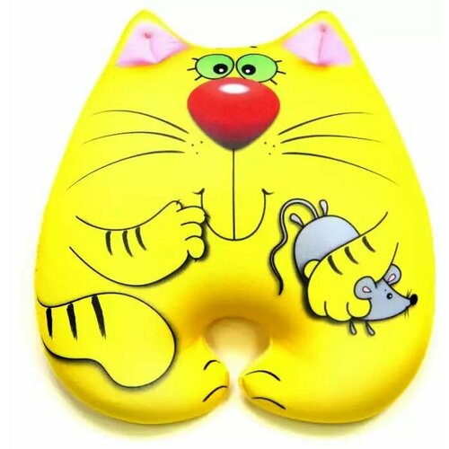 Мягкая игрушка Кот Мышкин - антистресс 31 см 15аси22ив-3 желтый игра детская кошки мышки серый кот