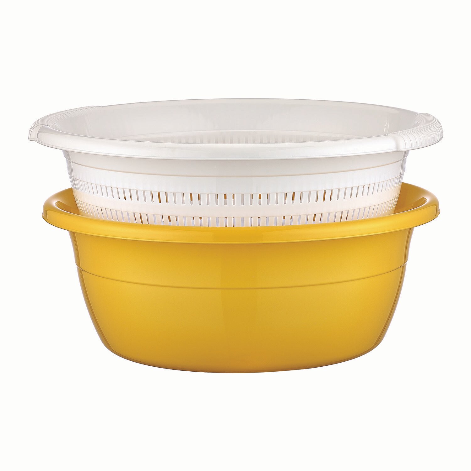 фото Дуршлаг пищевой с тазиком Emarald HobbyLife 4,5 л, круглый