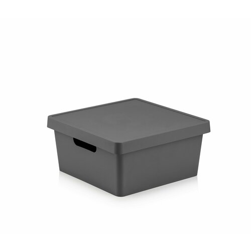 Ящик для хранения EmHouse 10 л, с крышкой 30,5 х 30,5 х 14,5 см, квадратный