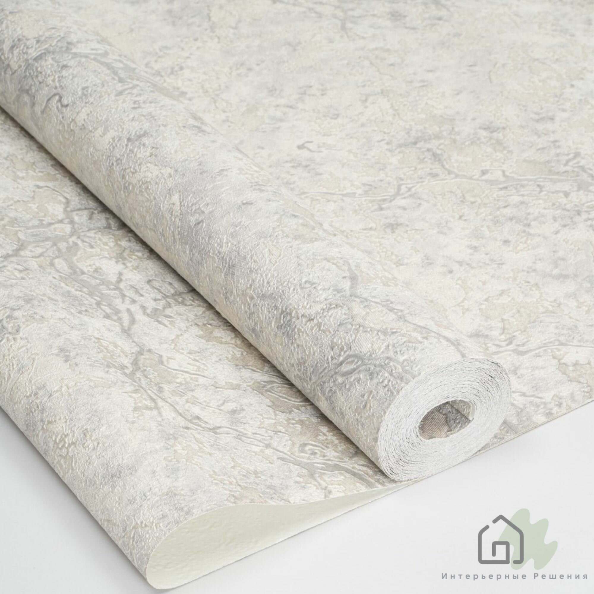 фото Обои виниловые на флизелиновой основе горячего тиснения, очень плотные, под мрамор, размер 1,06м х 10,05 MAXDECOR WALLPAPER