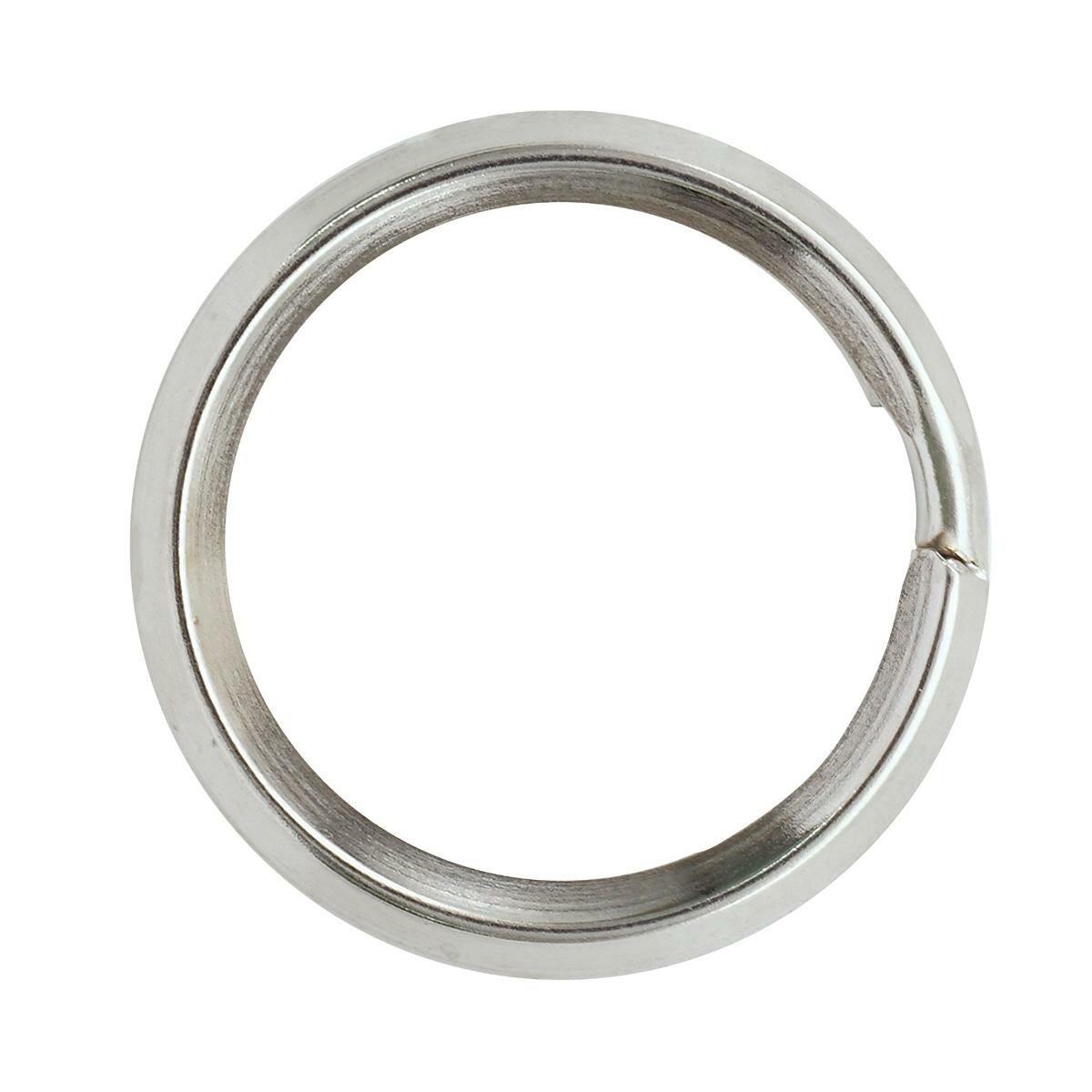 Кольца для ключей айрис Металл, 22 мм, 28х28 мм, диаметр 3 мм, цвет Никель, 815-001, 100 шт