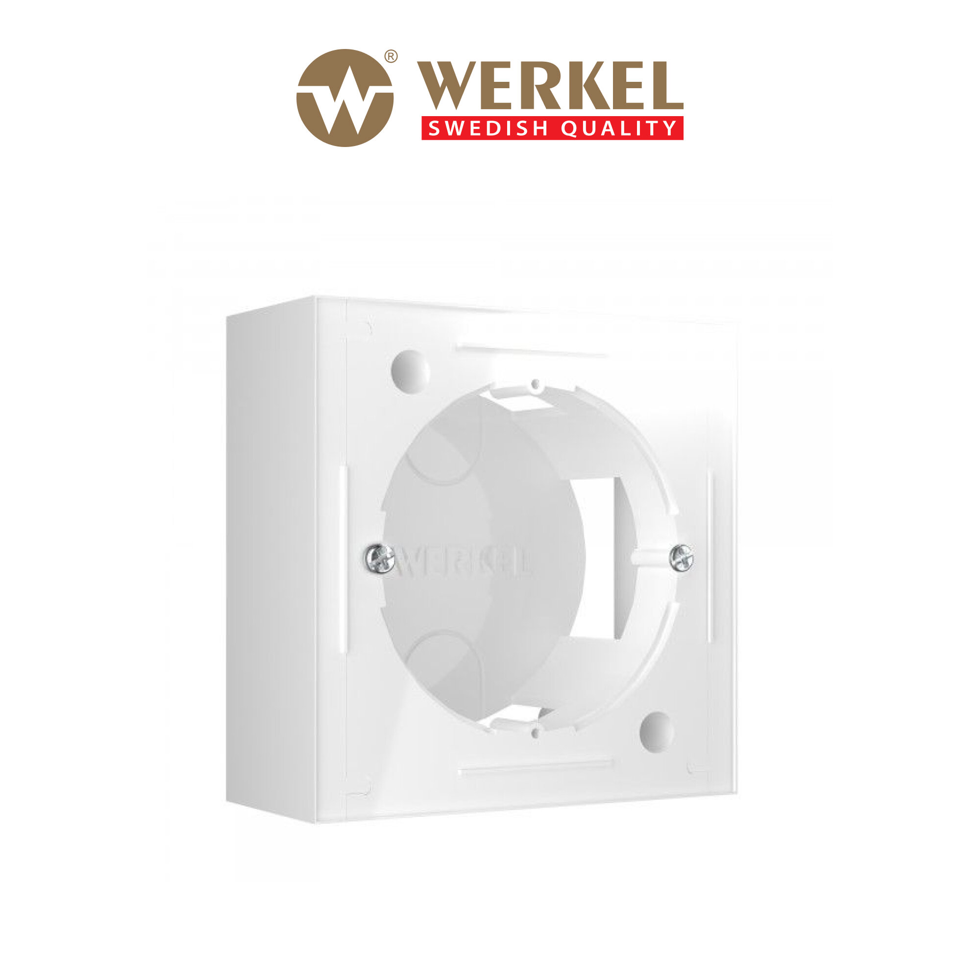 Коробка для накладного монтажа Werkel W8000001 белый IP20
