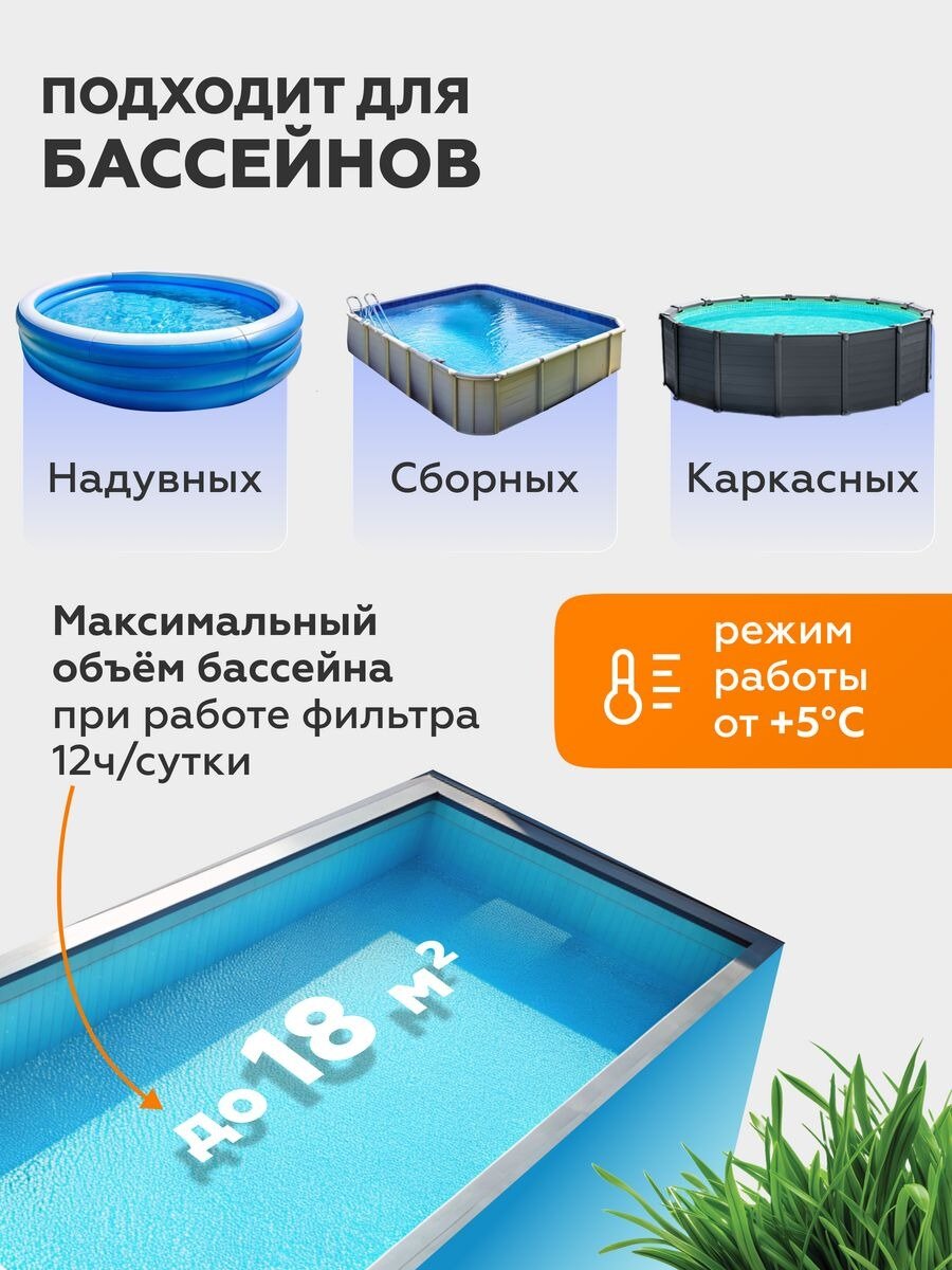 Фильтр насос для бассейна песочный