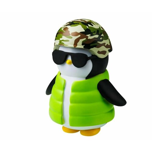 Фигурка Pudgy Penguins Фигурка в зеленой куртке, 11.5 см + аксессуары PUP6010-D