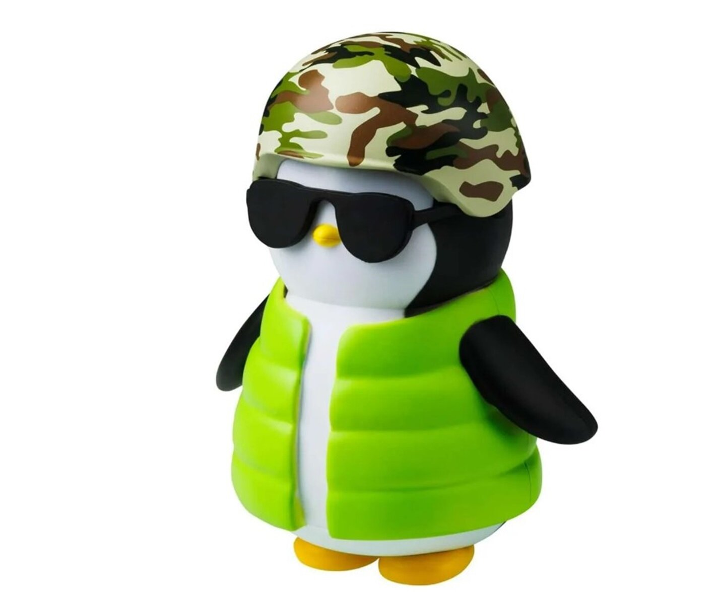 Фигурка Pudgy Penguins Фигурка в зеленой куртке, 11.5 см + аксессуары PUP6010-D