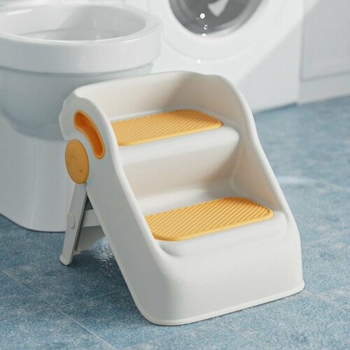 Ступенька-подставка детская Maksi-junior для ванной раковины и туалета желтая подставки для ванны luma подставка ступенька для умывания