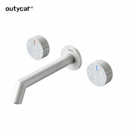 Встроенный смеситель для раковины Otica серый