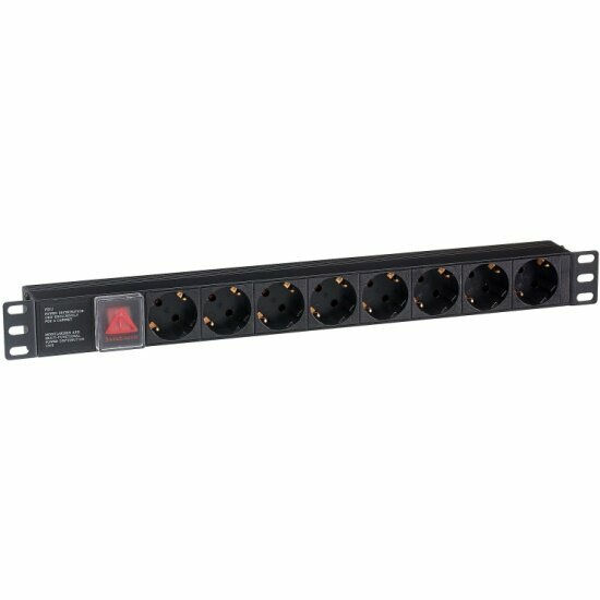 Блок розеток Exegate ServerPro PDU-19H801 8шт, 1U, 19"