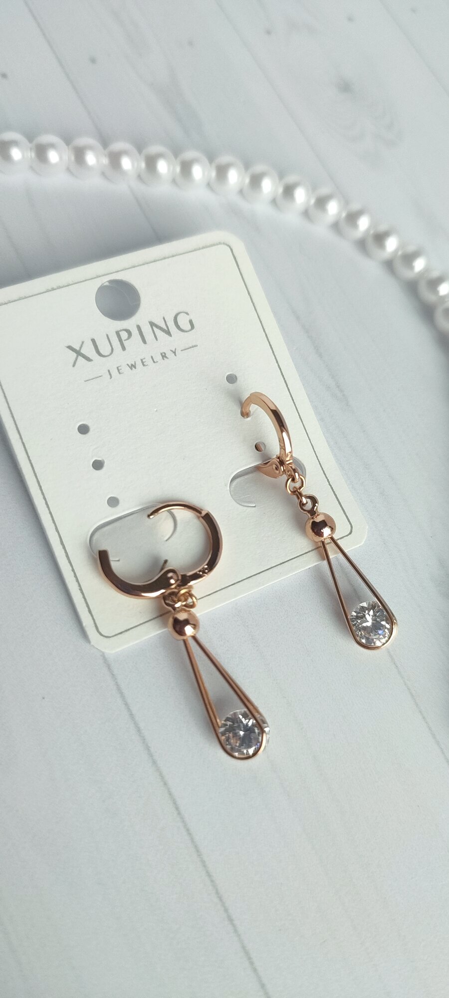 Серьги с подвесками XUPING JEWELRY Серьги подвески с камнем