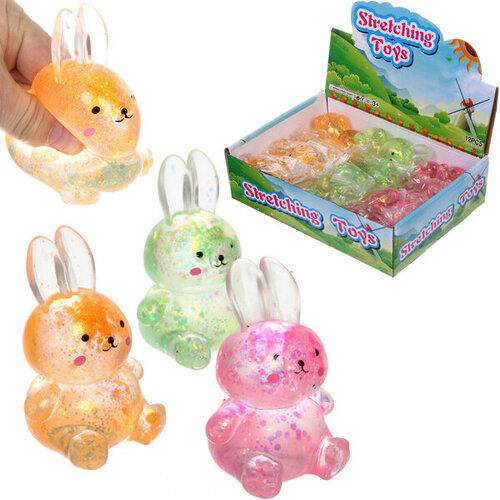 Игрушка Зайчонок мялка 105 см микс 399₽