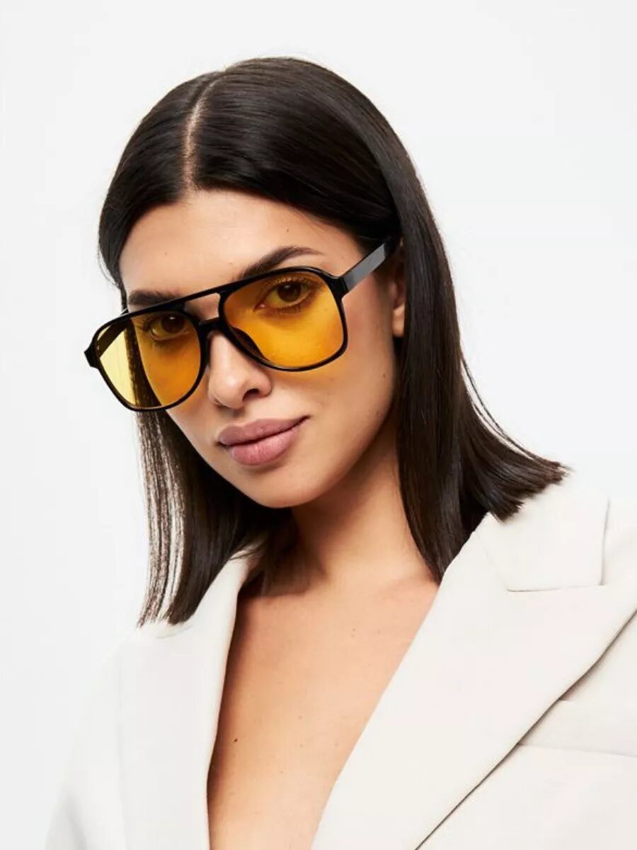 Солнцезащитные очки , черный/желтый — фото 1