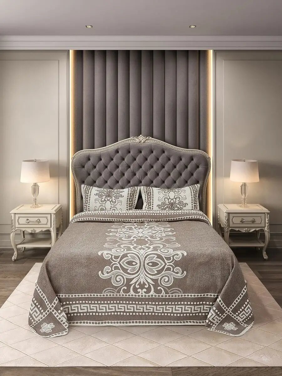 Турецкое покрывало на кровать 240х260 с наволочками — фото 1