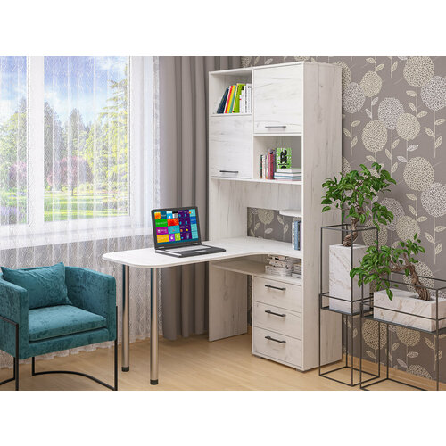 Стол компьютерный СК-61 (корпус) + обязателен комплект фасадов СК-61 (только комплектом) Крафт светлый