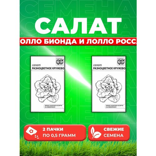 Салат Разноцветное кружево 0,5 г (смесь) б/п (2уп)