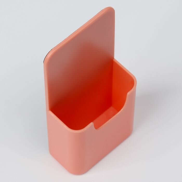 Магнитная универсальная подставка для маркеров и губок Классика розового цвета 3х5.5х12 см