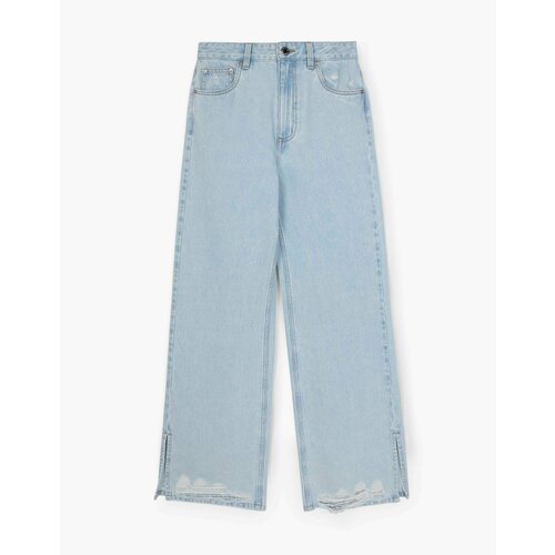 Джинсы широкие Gloria Jeans, размер 40/164, голубой