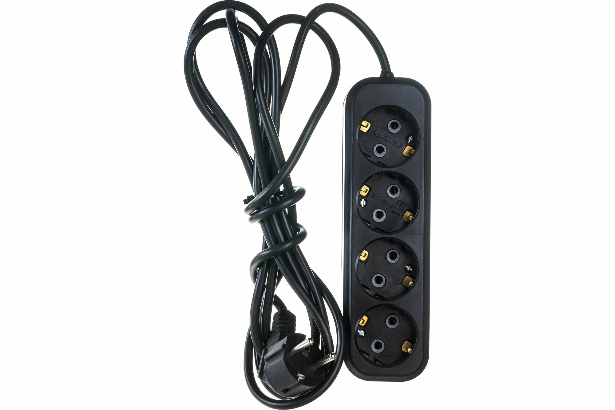 фото Gigant бытовой удлинитель с заземлением ПВС 3x0,75 3500Вт 4 гнезда 3м 80086