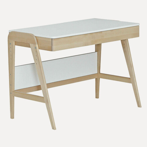 Изображение товара Стол растущий Элегия Скандик, массив дерева, 104,5х55х74,5 см, белый