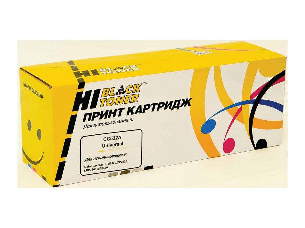 Картридж Hi-Black CC532A/№718 2800стр Желтый