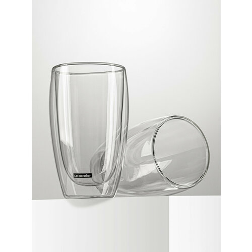 Набор стаканов LE CAFEIER DG101-450, 450 мл, 2 шт., прозрачный