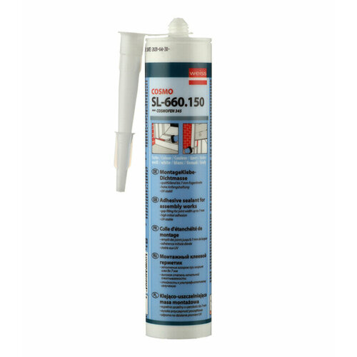 Герметик Cosmofen Жидкий пластик 345 белый 305 г 1490₽