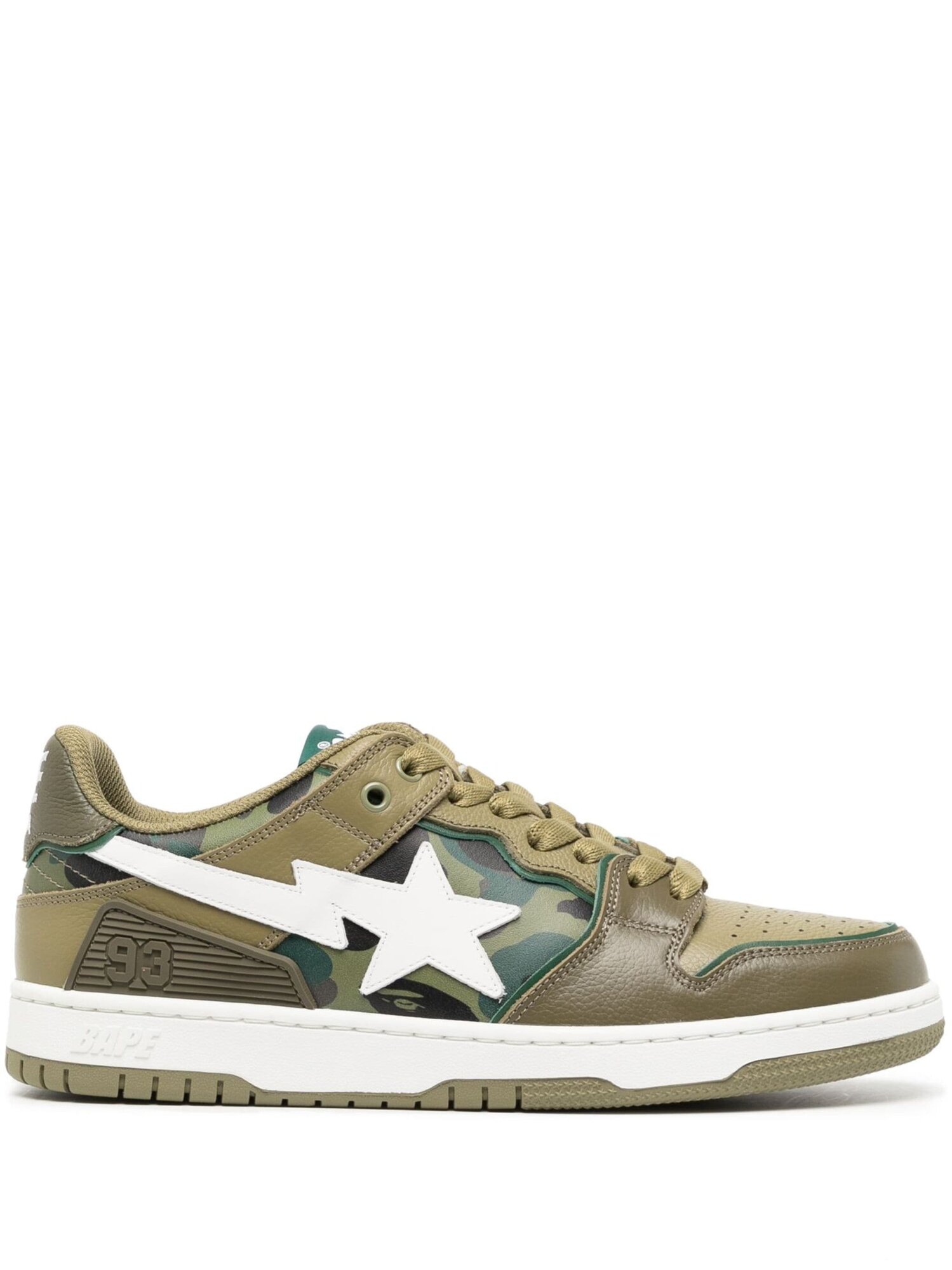 Кроссовки A BATHING APE BAPE SK8 STA, размер 8.5 US, зелeный