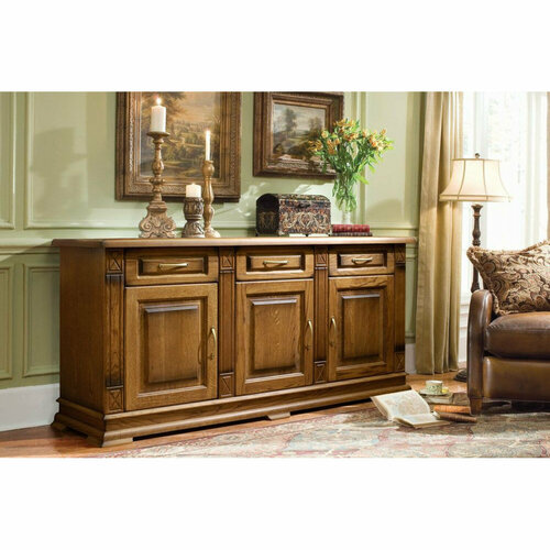 Комод Верди 104 массив дерева 3 ящ 150х45x100 см ммк-древ классический орех 2 48700₽