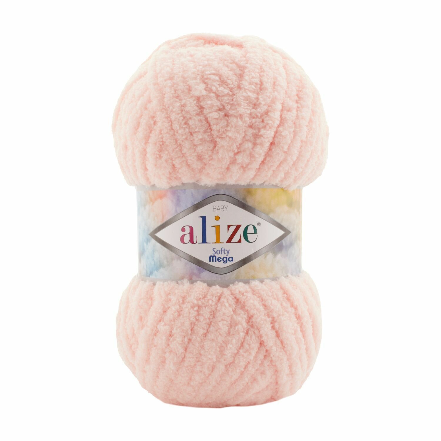 MEGA softy Alize Софти мега упаковка 5 мотков 100 г. 70 м. 100% микрополиэстер цвет 340 пудра