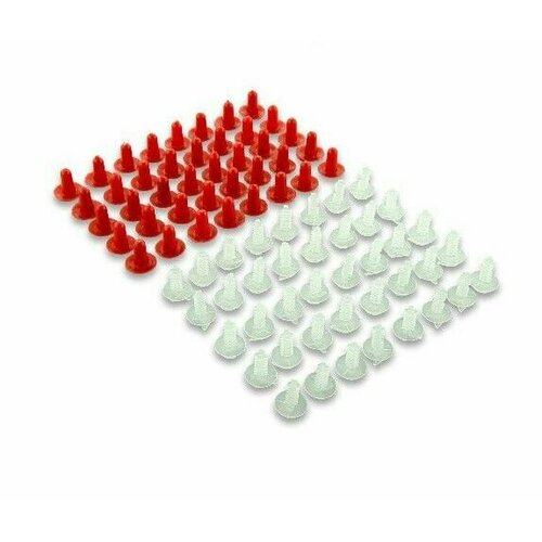 Пистон крепления обивки двери бесшумный двойной для ВАЗ 2108-21099 2113-2115 2110-2112 1117-1119 21213 2123 Kalina Niva компл 40 пар 260₽