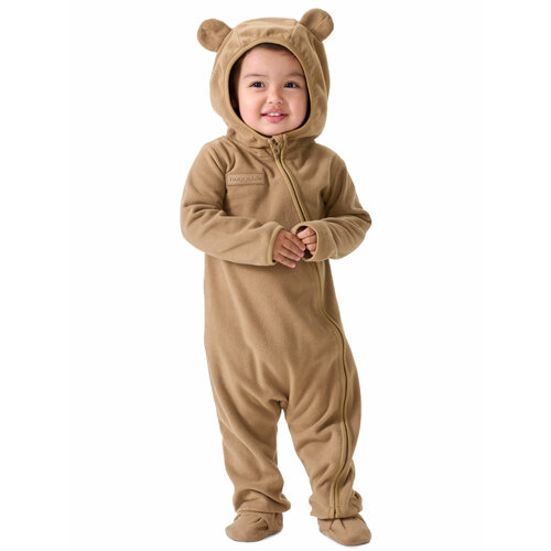фото Комбинезон happy baby осень-зима 2024, открытая стопа, размер 68-74, карамель