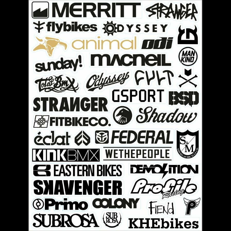 Стикерпак BMX Legends Ultimate Pack Black