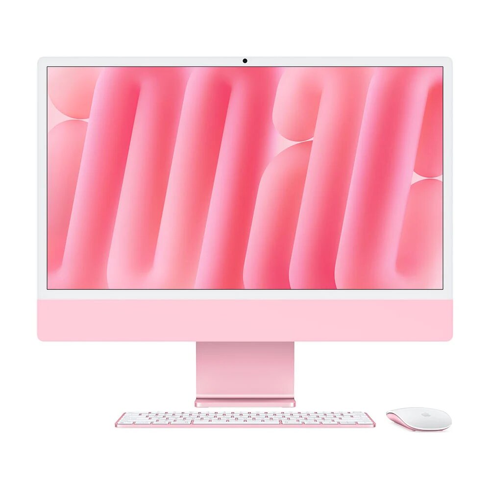 Apple Моноблок Apple iMac 24 2024 (M4 8-Core, GPU 8-Core, 16GB, 256GB) (Розовый, 16 ГБ, 256 ГБ, MWUG3)