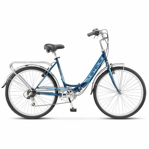 Велосипед взрослый складной Stels 26 Pilot 850 рама 19 темно-синий 19700₽