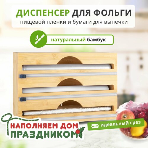 Органайзер для пищевой пленки, диспенсер для пищевой пленки с резаком