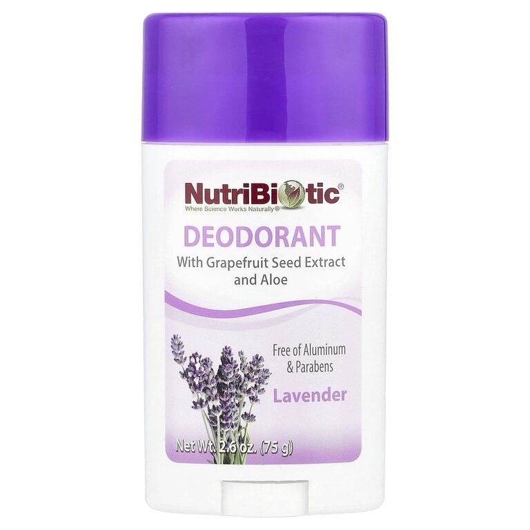 Дезодорант NutriBiotic Lavender, США, без парабенов и алюминия, 75г