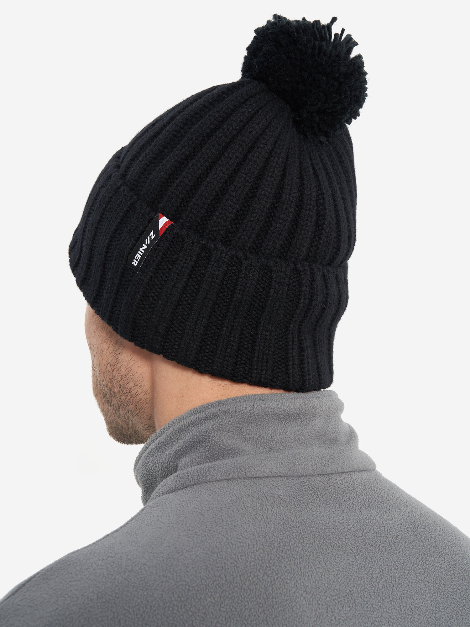 Шапка Zanier для мужчин и женщин, размер one size, черный — фото 1