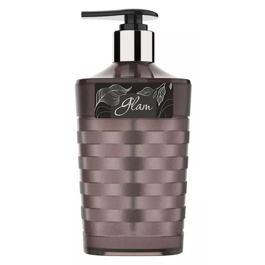 Диспенсер для жидкого мыла 15-20 см бронзовый рифлёный для ванной