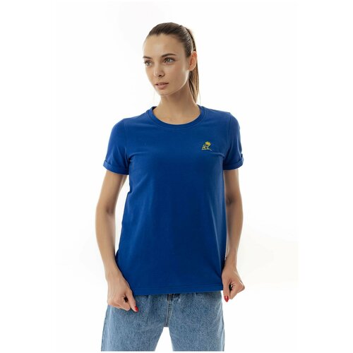 Женская футболка синяя (M)