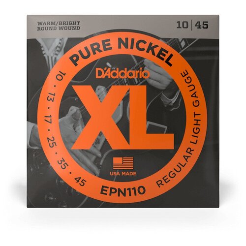 Комплект струн для электрогитары 10-13-17-25-35-45 - D'Addario EPN110