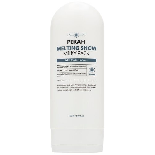 Pekah Молочная осветляющая маска для лица melting snow whitening milky pack 150мл