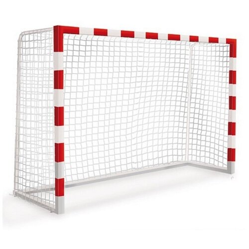 Сетка для ворот мини-футбола СпортСтандарт, 2,6 мм, ячейка 100х100 мм, пара сетка для футбольных ворот спортстандарт 3 мм ячейка 100 х 100 мм
