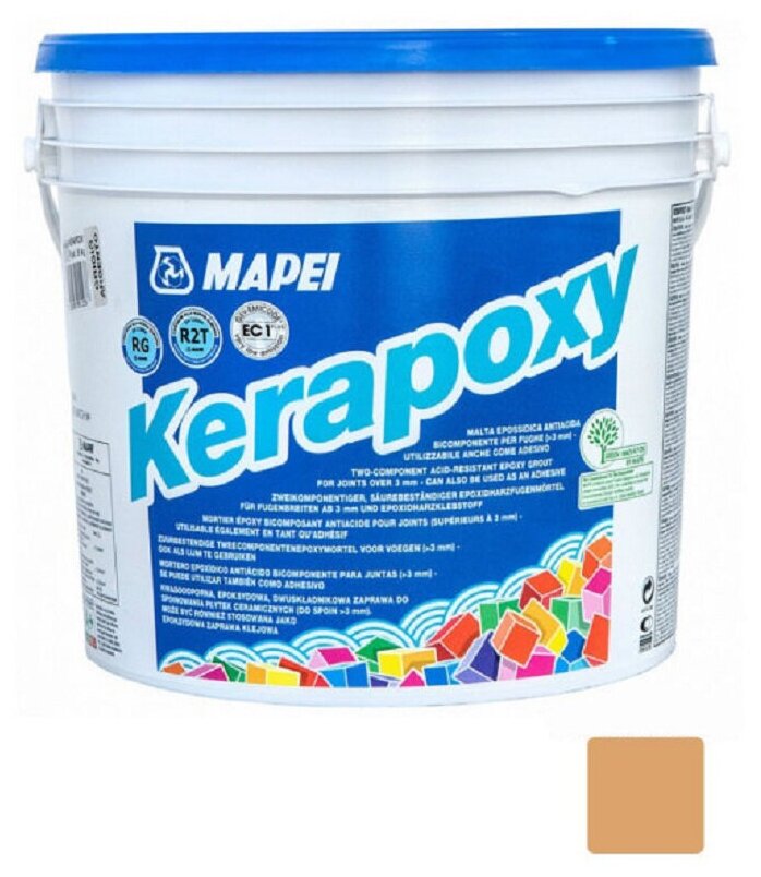 Эпоксидная затирочная смесь MAPEI KERAPOXY № 141 цвет "Карамель", 2 кг