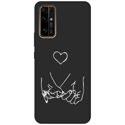 Матовый Soft Touch силиконовый чехол на Honor 30, Хонор 30 с 3D принтом Lovers Hands W черный матовый soft touch силиконовый чехол на honor 30 хонор 30 с 3d принтом brain off w черный