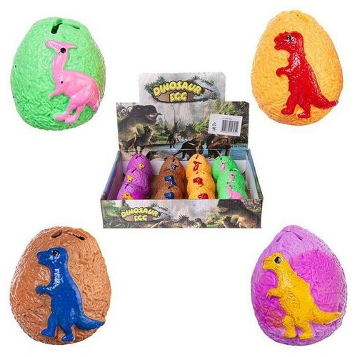 фото Игрушка-антистресс junfa dinosaur egg мялка "яйцо динозавра", 12 яиц в дисплее junfa toys