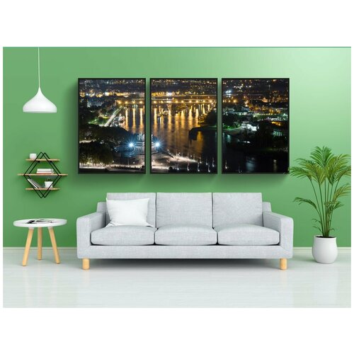 фото Набор модулных постеров для интерьера "памятник, deutsches eck, кобленц" 60x90 см. в тубусе, без рамки lotsprints