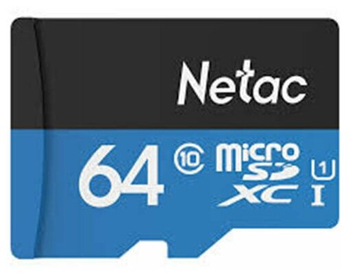 Карта памяти Netac P500 microSDHC 64Gb Class 10 + SD адаптер, NT02P500STN-064G-R - фото №3