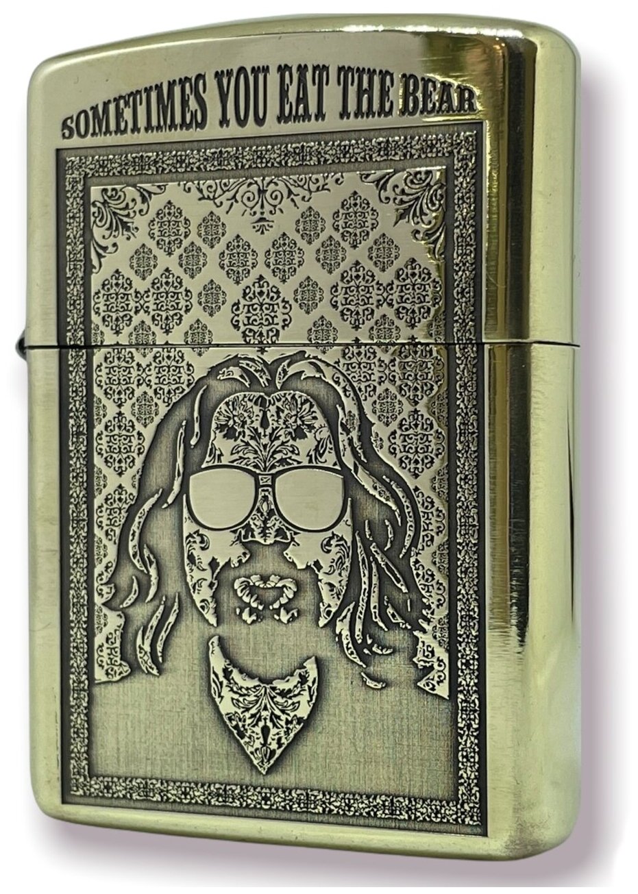 Зажигалка бензиновая Zippo Armor с гравировкой Big Lebowski