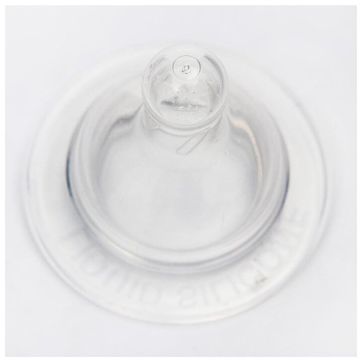 Соска силиконовая Lubby для бутылки с широким горлом, быстрый поток - фото №2