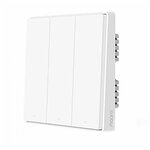 Умный выключатель Xiaomi Aqara Smart Wall Switch D1 (Тройной без нулевой линии) White (QBKG25LM) - изображение