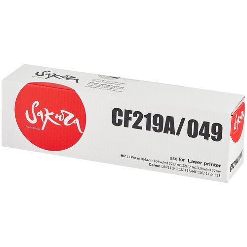 Фотобарабан Sakura CF219A/049, 6000 стр, черный profiline pl cf219a 049